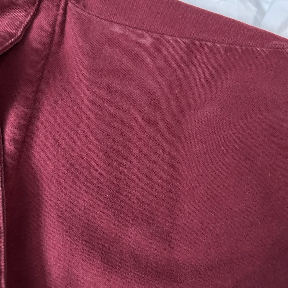 VINTAGE LL BEAN Cotton Chamois Flannel‎ Bathrobe Robe Maroon M - Picture 7 of 11